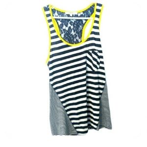 🍁 3/$15 Rewind Striped Pocketed Swing Tank Large